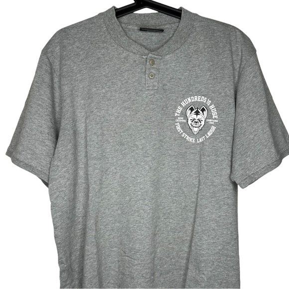 The Hundreds Graphic Gray Short Sleeve T Shirt Large - Picture 1 of 8